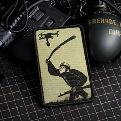 Parche táctico animal estampado – insignia moral con gancho y bucle