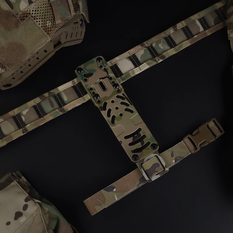 Adaptador de funda Modular de pistola táctica, pierna caída de segunda generación, transporte de Metal rígido, Compatible con plataforma de cinturón de liberación rápida QLS - imagen 4