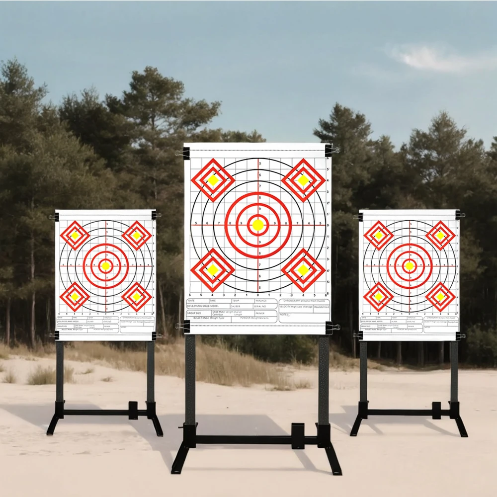 10 Uds. De papel para objetivo de tiro, objetivos Bullseye de 13x17 pulgadas con objetivo de práctica Universal multianillo para tiro con arco, tiro con arco Airsoft - imagen 5