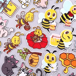 Parche bordado termoadhesivo abeja – Para chaqueta o mochila