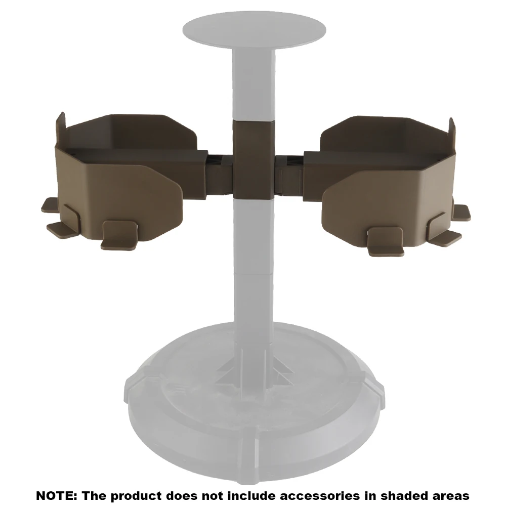 Soporte de exhibición portador de placa táctica, soporte para chaleco de patrulla de caza Airsoft, soporte rápido para casco, soporte para cinturón MOLLE para hombre - imagen 4