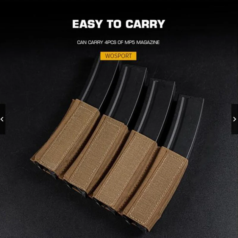 Soporte táctico para revistas MP5/MP7 con sujetadores de gancho para MK3 MK4, aparejo de pecho, chaleco Mag, inserto Airsoft, accesorios de caza - imagen 3