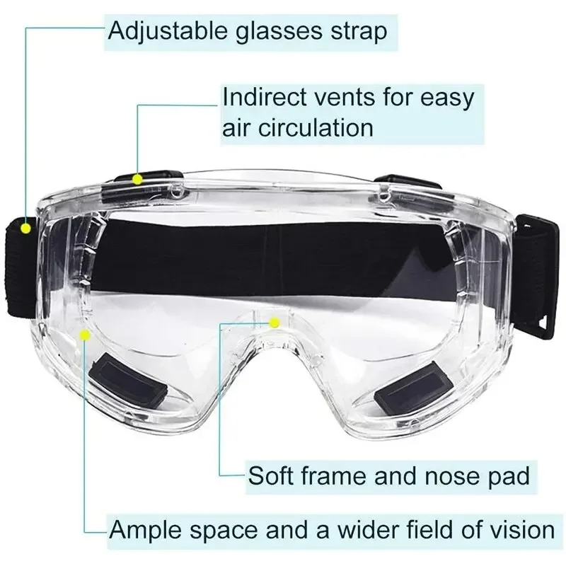 Gafas protectoras antiniebla transparentes – Seguridad industrial - imagen 3