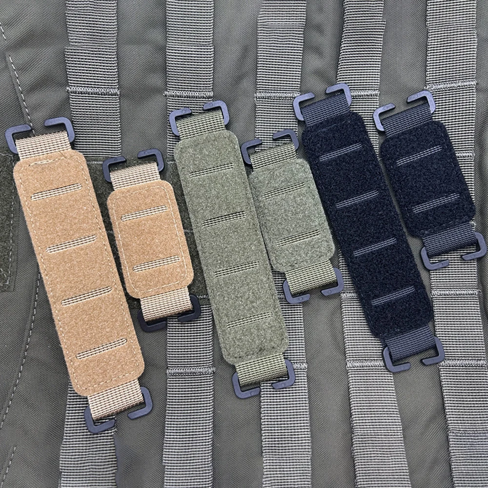 Molle táctico de corte láser, gancho de doble cara, parche de identificación práctico, insignia, parches tipo sangre, convertidor de almohadilla, accesorios Molle