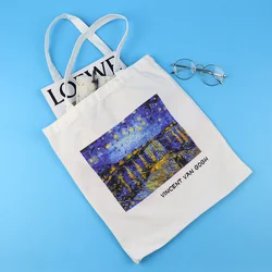 Van Gogh bolso lona resistente plegable organizador portátil