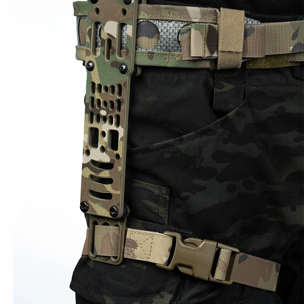 Adaptador MOLLE para funda pistola – Cinturón táctico muslo ripstop - imagen 4