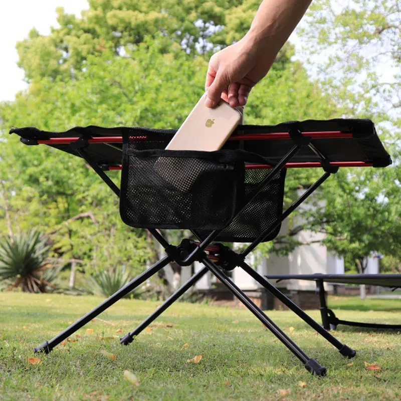 Mesa plegable de aluminio para exteriores, mesa de Camping ultraligera para barbacoa, portátil, equipo de muebles de viaje - imagen 2