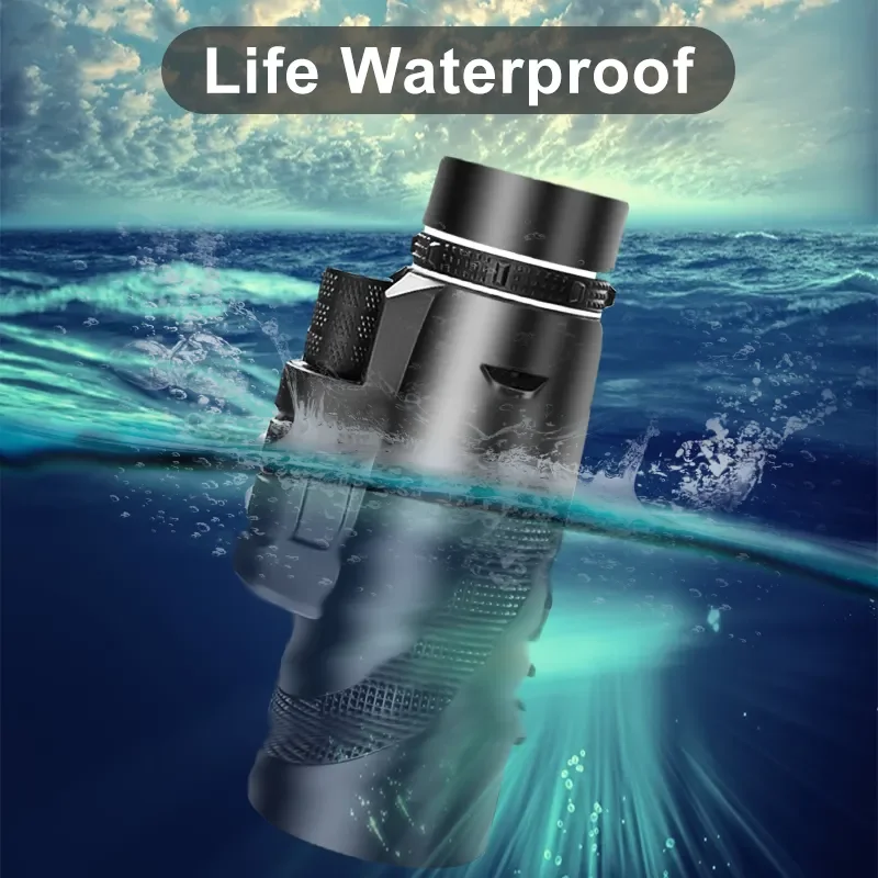 Telescopio Monocular Hd 80X100, telescopio de prisma Bak4 con Zoom de largo alcance con trípode, Clip para teléfono, caza, Camping, observación de aves, senderismo - imagen 3