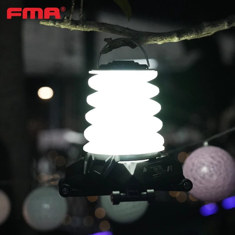 Lámpara de Camping FMA, linterna LED plegable táctica versátil, roja y blanca, para aventuras al aire libre, actividades de montañismo TB1490 - imagen 4