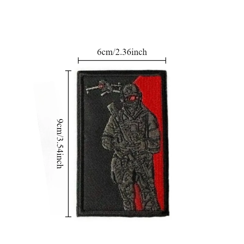 Parche táctico de soldado para Dron, insignia de moral bordada, parches de gancho y bucle para mochila, ropa, brazalete militar - imagen 4