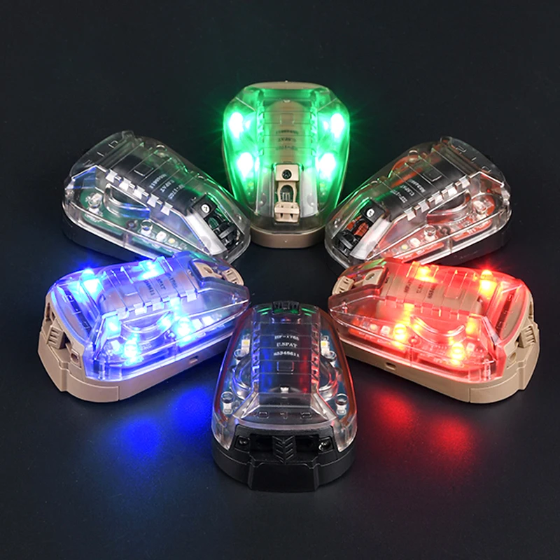 Casco HEL STAR 6 GEN3 Airsoft, luz azul, verde, rojo, señal IR estroboscópica, lámpara de Flash impermeable, accesorios de equipo táctico NGAL PEQ - imagen 4