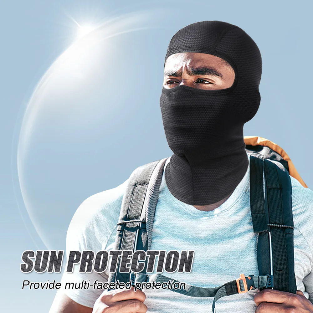 Pasamontañas deportivo transpirable cubierta para todo el rostro ciclismo al aire libre senderismo Camping protección solar de secado rápido máscara a prueba de viento - imagen 4