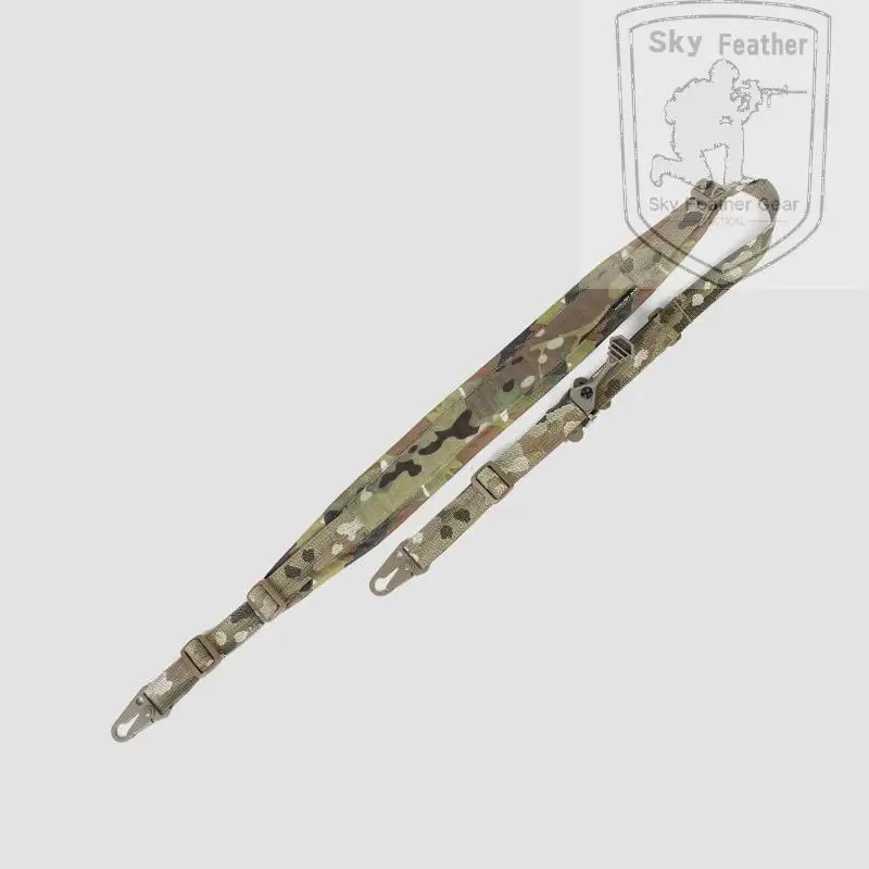 Correa multiusos de doble punta, hebilla de olecranón de acero de ajuste rápido, Camuflaje Multicam - imagen 3