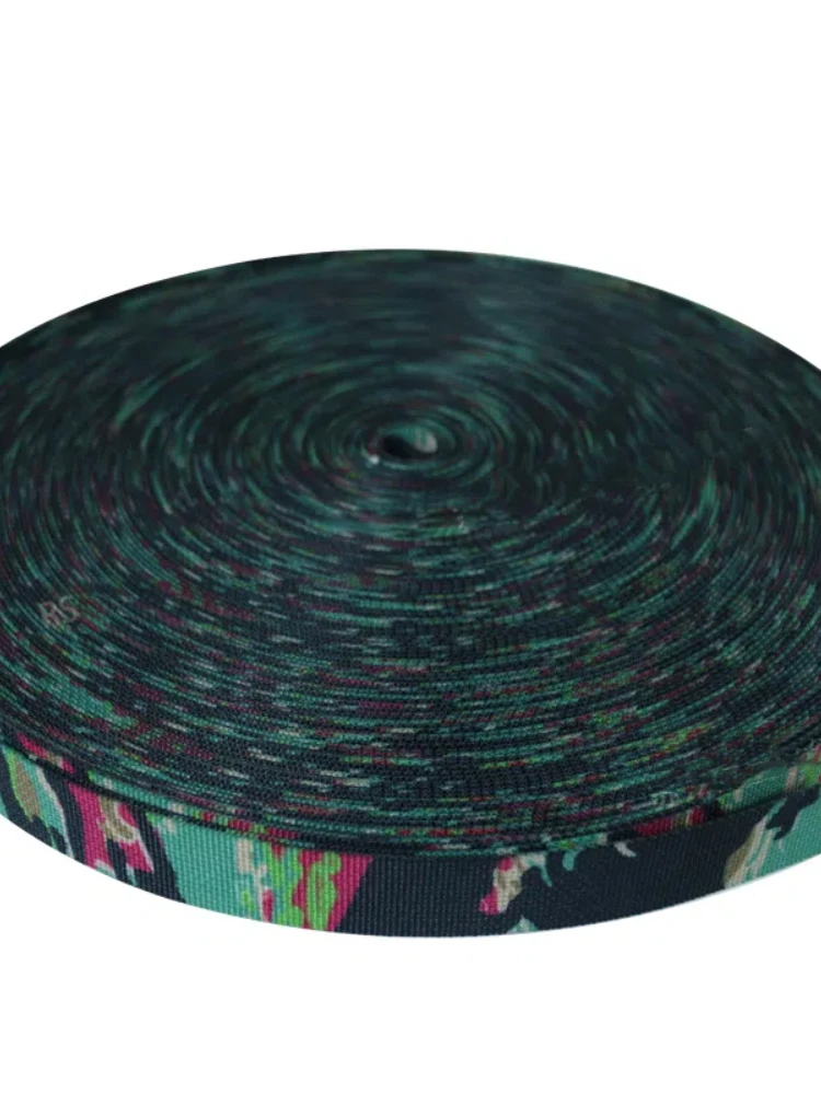 Mochila con correas de camuflaje con estampado de tigre para exteriores, correa para el hombro, chaleco táctico, tira de tela Molle DIY - imagen 4