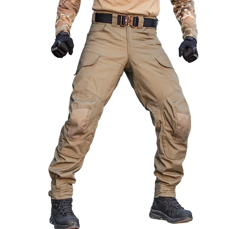 Nuevos pantalones de adiestramiento al aire libre resistentes a los arañazos de asalto para hombres, monos, pantalones de senderismo, pantalones tácticos de camuflaje - imagen 2