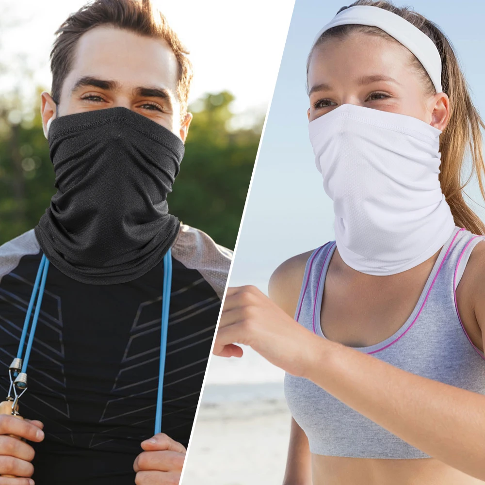 Bandana transpirable para hombre y mujer, mascarilla facial para senderismo, caza, ciclismo, correr, deportes al aire libre, polaina de cuello - imagen 3