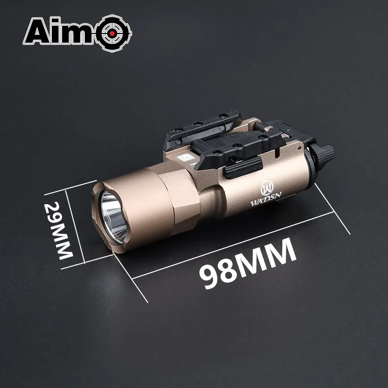 Linterna de 600 lúmenes X300U X300, luz de caza, pistola, LED blanco, compatible con riel de 20MM, pistola 1911, linterna WADSN - imagen 3