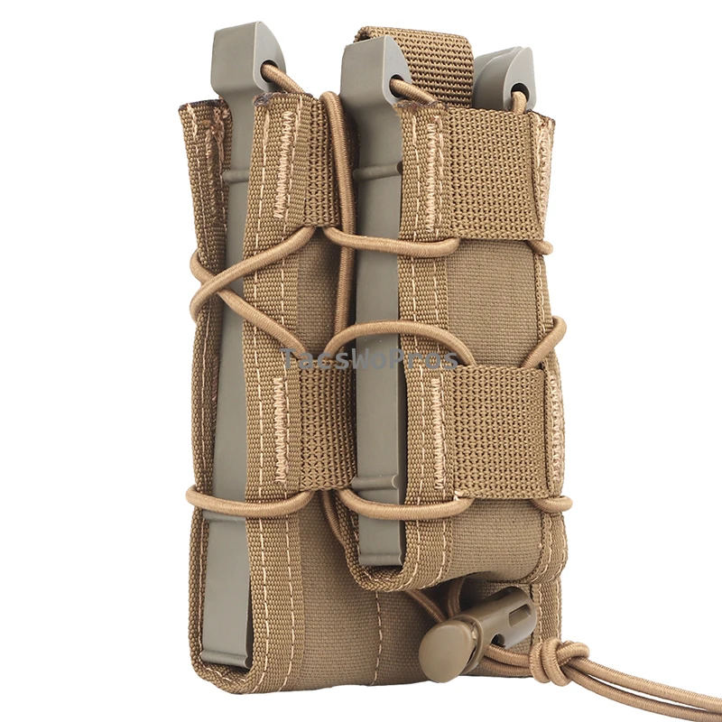 Bolsas magnéticas de caza de 5,56mm, 7,62mm y 9mm, bolsas tácticas ajustables para Rifle de tiro de Paintball, bolsas para revistas, linterna Molle, bolsa para cuchillos - imagen 3