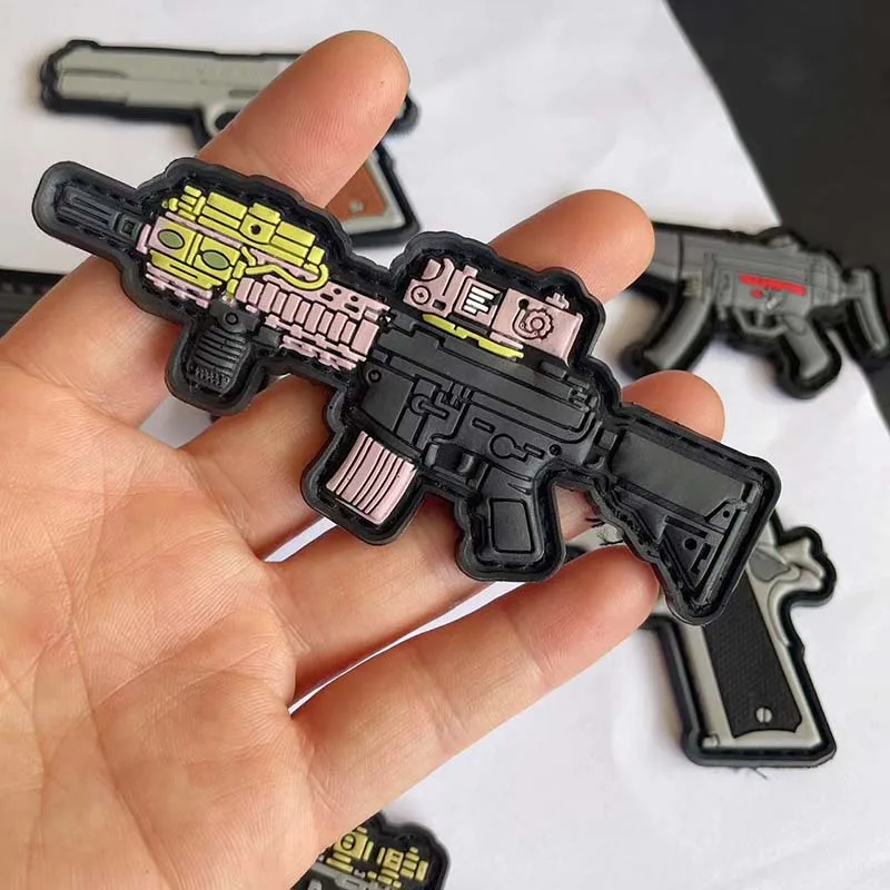 Parche táctico PVC 3D rifle – Fijación MOLLE para mochilas - imagen 5