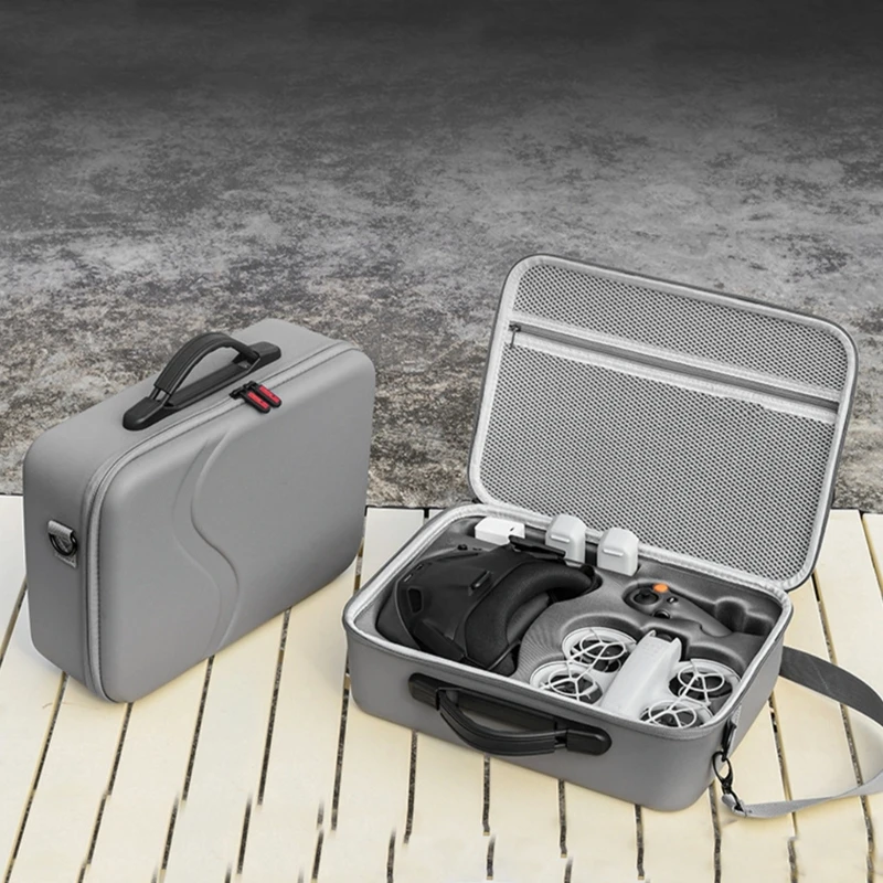 Caja transporte viajes UAV Bolsa almacenamiento capacidad Guader portátil Organizador a prueba choques Gray - imagen 3