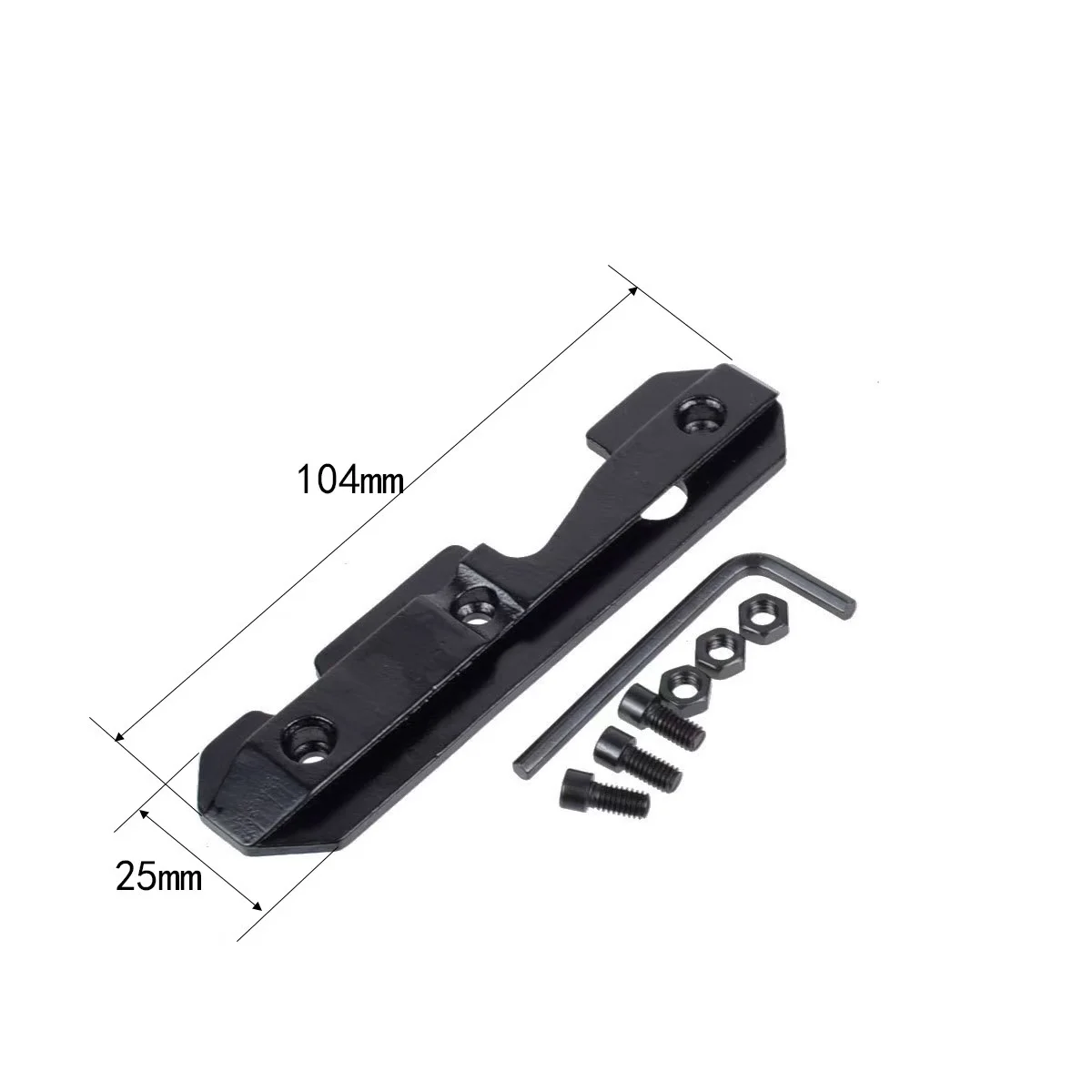 Anillos de montaje de alcance Picatinny táctico Midwest para Saiga AK47/AK74 - Montaje lateral de riel QD Compatible con la serie Eotech 55x - imagen 3