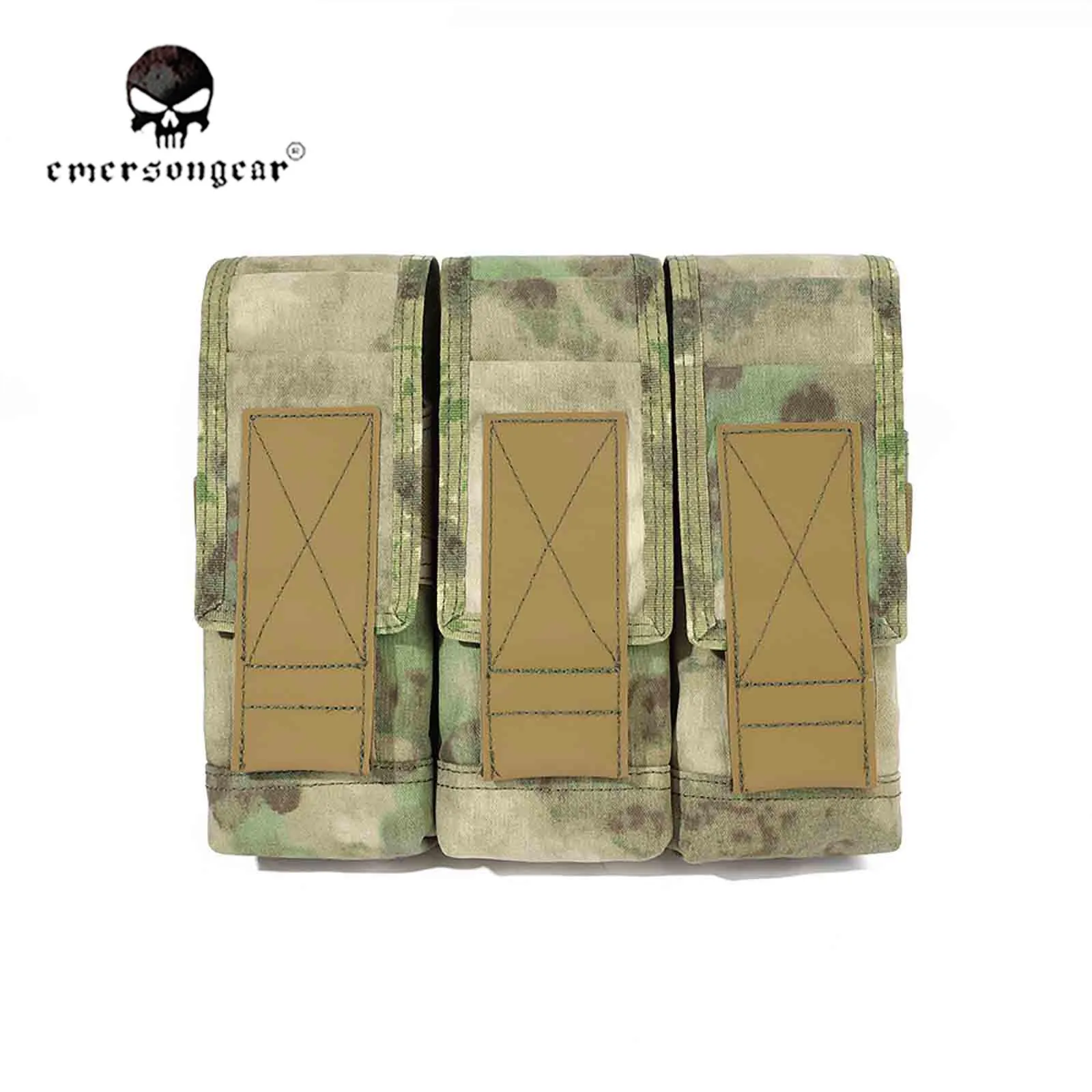 Emerson Tactical 7,62-bolsa Triple para cargador, bolsa para AK 762 Mag, Panel de Rifle, Milsim, senderismo, entrenamiento, combate, nailon, EM9645 - imagen 4