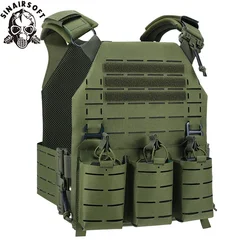 Chaleco táctico SINAIRSOFT LSR – Portaplacas láser liberación rápida MOLLE