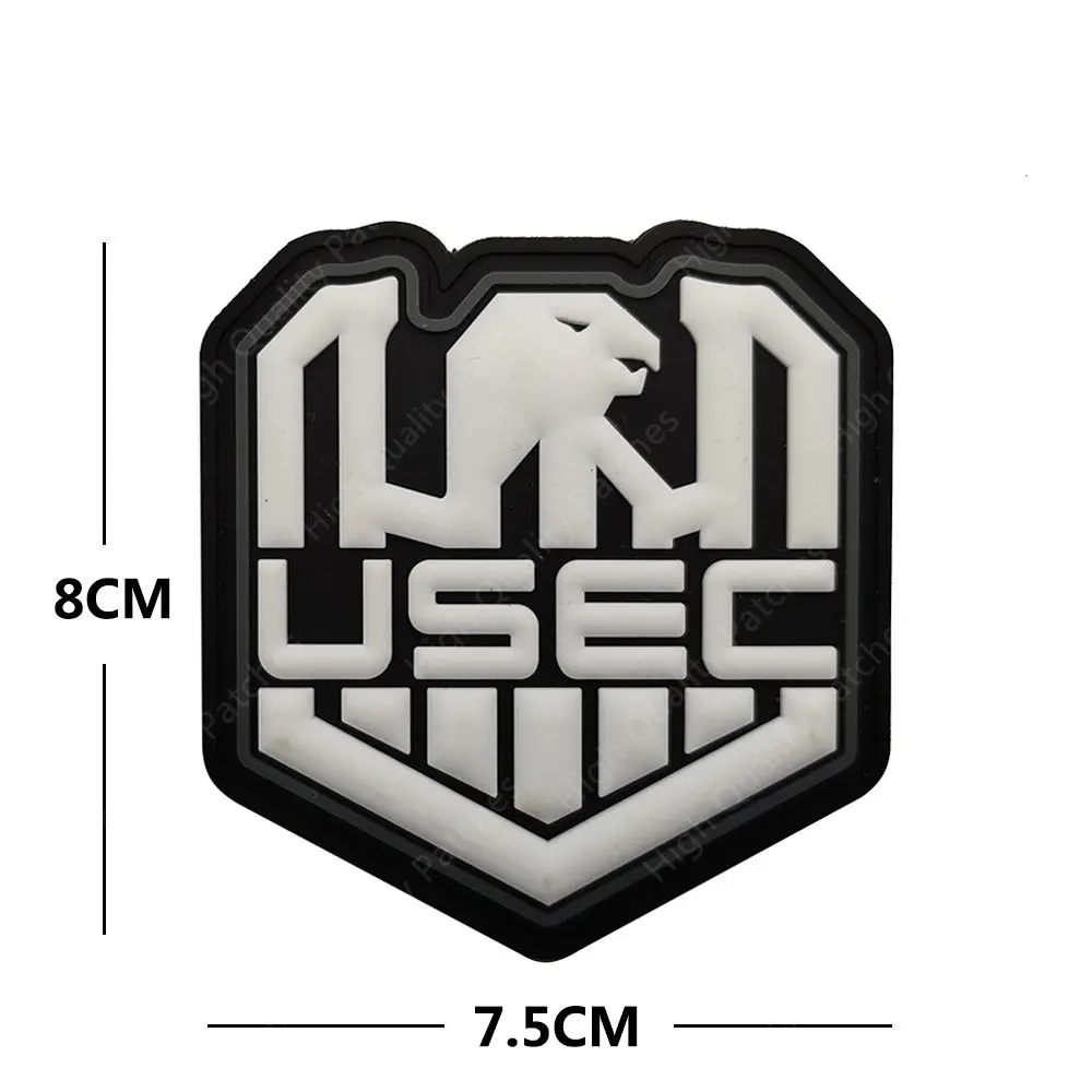 Insignia de brazo de PVC Escape From Tarkov, pegatina mágica USEC BEAR, insignia que brilla en la oscuridad, pegatina para mochila, insignia de identificación nocturna DIY - imagen 3