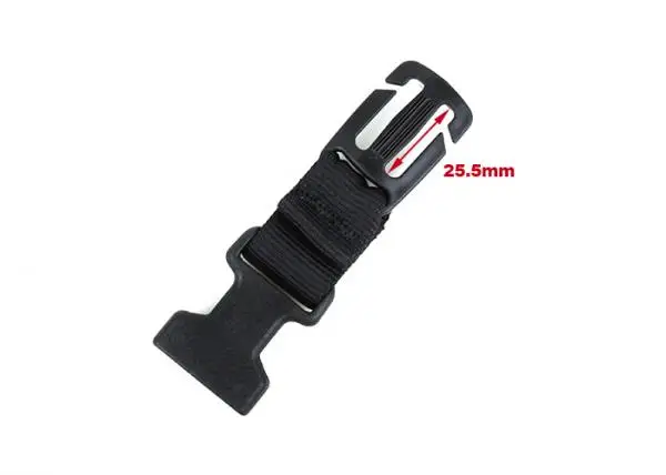 Hebilla de liberación rápida para montaje táctico Molle de TMC2559-BK, hebilla de fijación rápida DuPont POM, correas - imagen 3