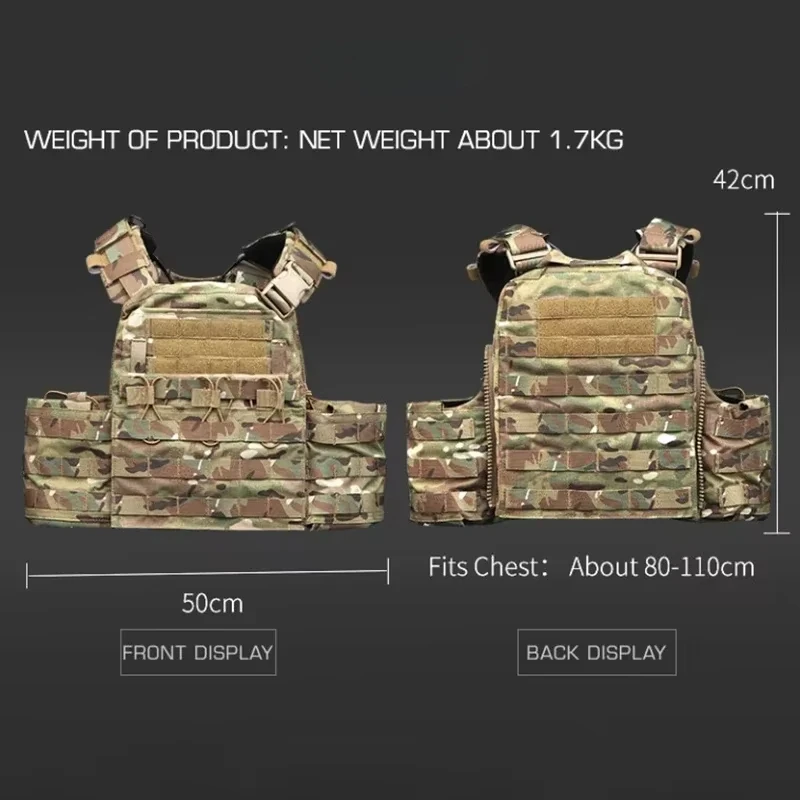 ERQYGRA-Chaleco de combate táctico para caza, accesorios de tiro, equipo deportivo para juego de guerra al aire libre, equipo de Paintball Airsoft - imagen 2