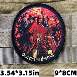 Hellsing Parche táctico Velcro bordado militar para brazo