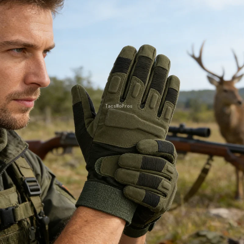 Guantes tácticos dedo completo antideslizantes para exterior - imagen 4