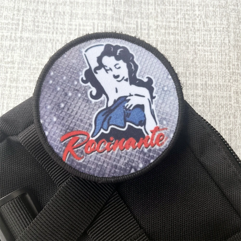 Parches tácticos de insignia de Moral del Ejército, mochila ROCINANTE expansible, impresa de gancho y bucle pegatina, cazador de cabeza - imagen 2