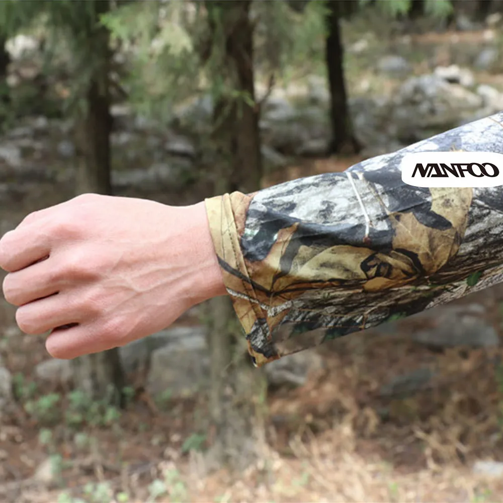 Verano cómodo Icesilk protección solar camiseta de pesca de manga larga hojas verdes camuflaje biónico camisa de caza de secado rápido - imagen 2