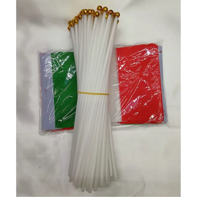 Banderas de Italia que agitan a mano, 14x21cm, venta al por mayor, 10 unidades por lote - imagen 2