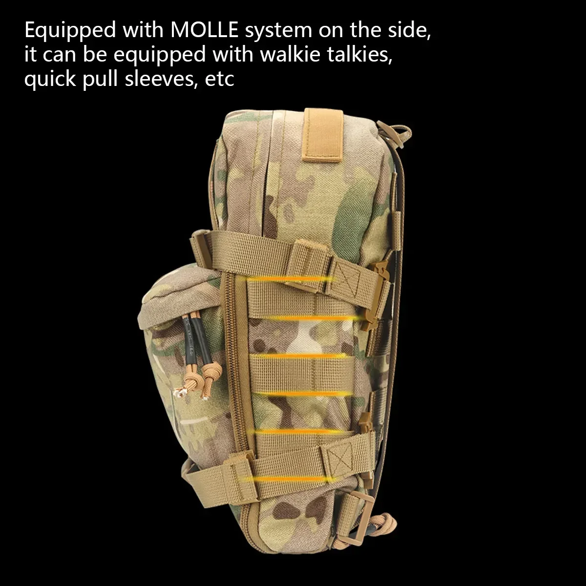 Mochila de alta calidad para exteriores, chaleco táctico suave, impermeable, a prueba de insectos, senderismo, Camping, caza, juego de supervivencia - imagen 5