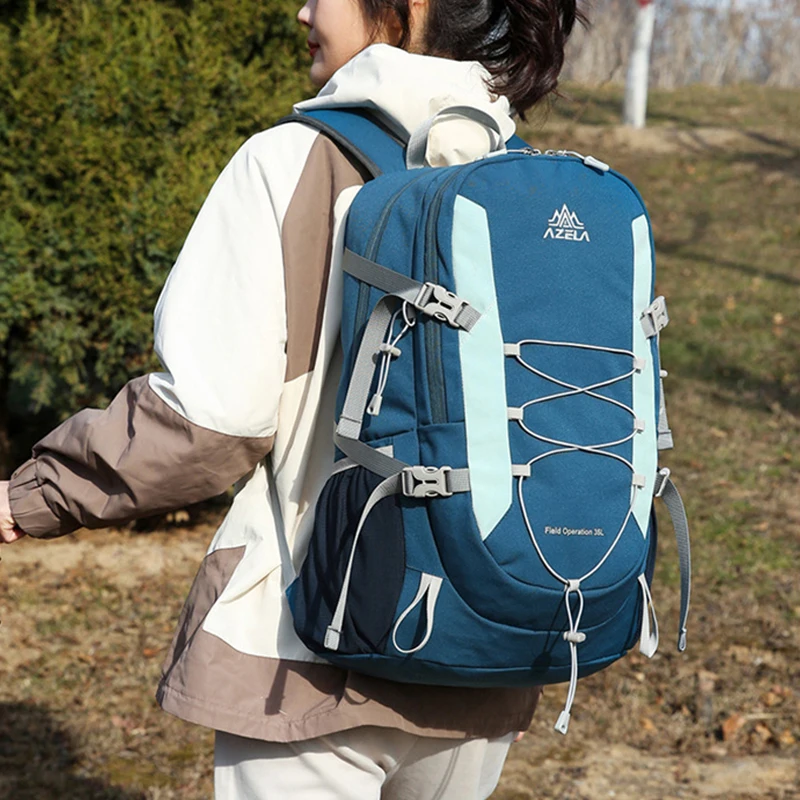 Mochila para acampar, mochila de viaje para senderismo, ligera, para escalada al aire libre, ciclismo, bolsas plegables, mochila grande para equipaje deportivo para ordenador portátil - imagen 3