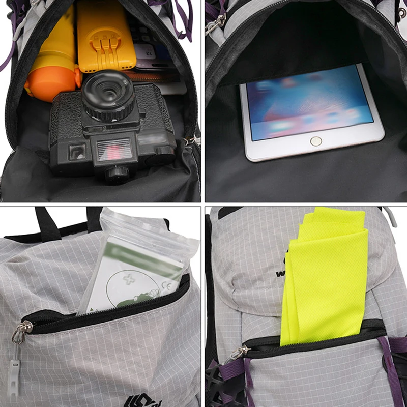 Mochila deportiva para ciclismo al aire libre, montañismo, senderismo, hombres y mujeres, mochila grande para acampar, senderismo, correr, escalada, bolsas de entrenamiento - imagen 5