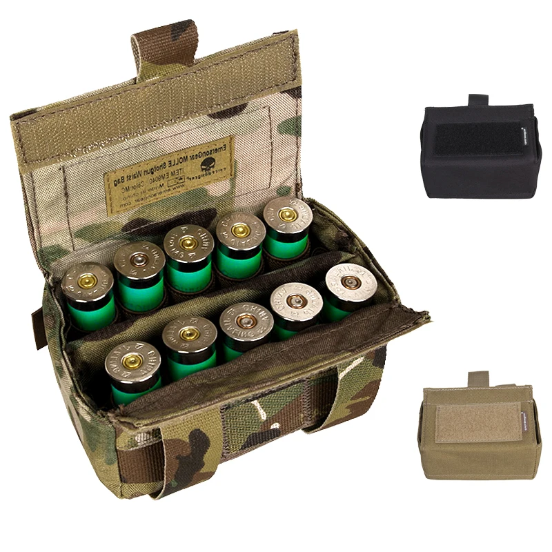 Emersongear-riñonera para escopeta, bolsa táctica para Mag, Panel de almacenamiento, bolsa expuesta Molle para Airsoft, caza, senderismo, nailon - imagen 4
