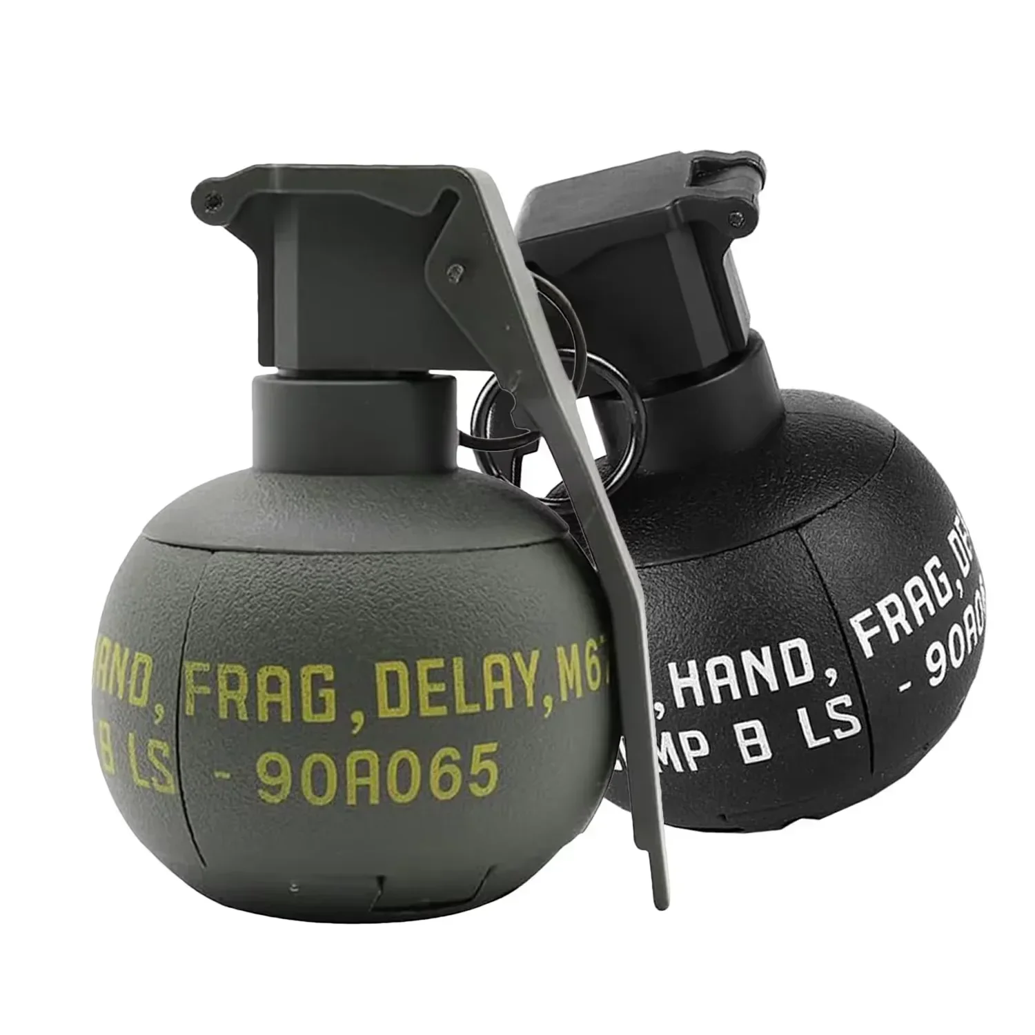 Granadas de Juguete de Airsoft y Paintball, Modelo de Granada de Nylon con Anillo de Tracción Táctica, Lanzador de Bolas de Gel de Agua, Accesorio de Juego de Rol Táctico CS - imagen 2