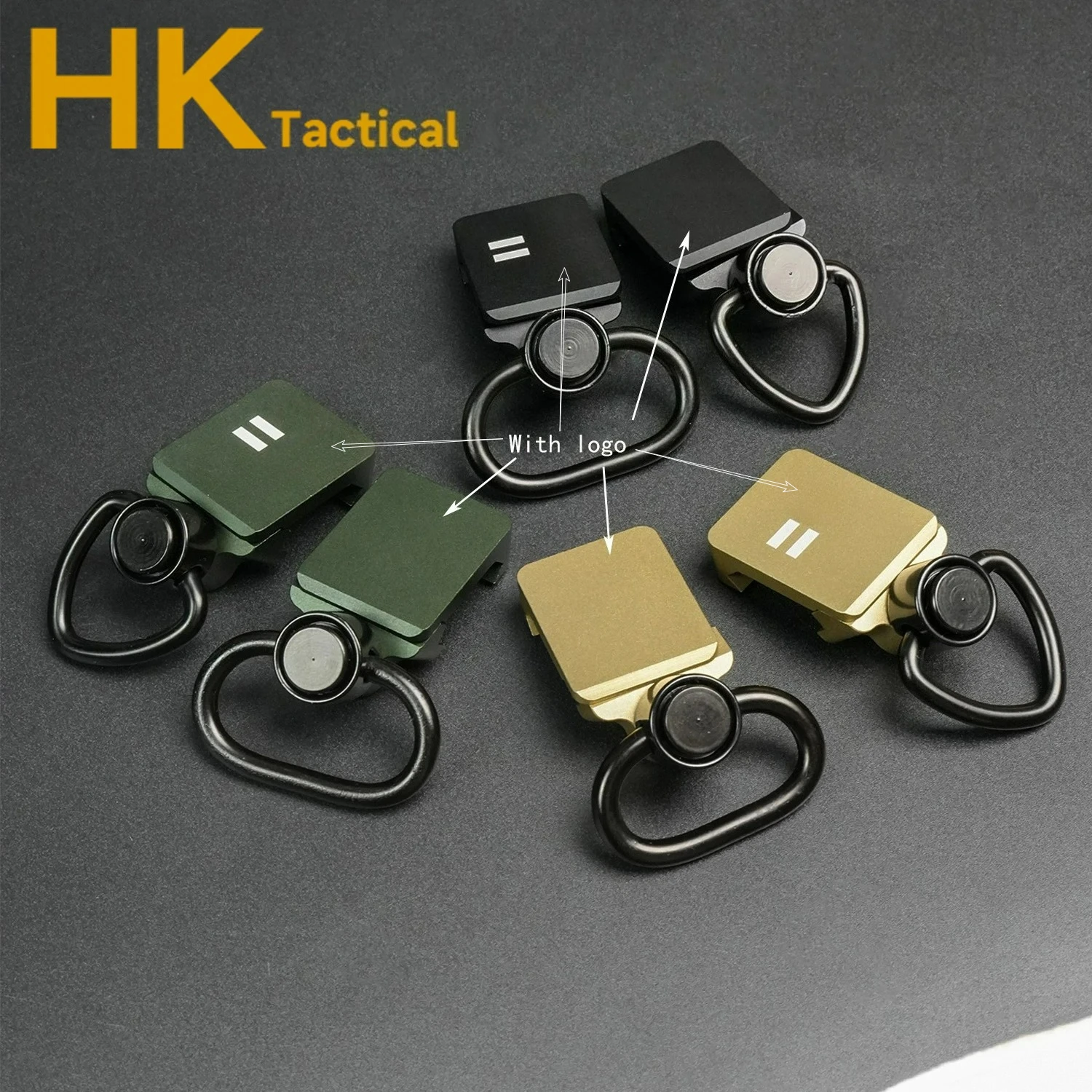 Hebilla táctica para correa de hombro al aire libre QD, hebilla de liberación rápida, correa trasera, hebilla colgante lateral, herramienta de caza compatible con riel de 20mm - imagen 4