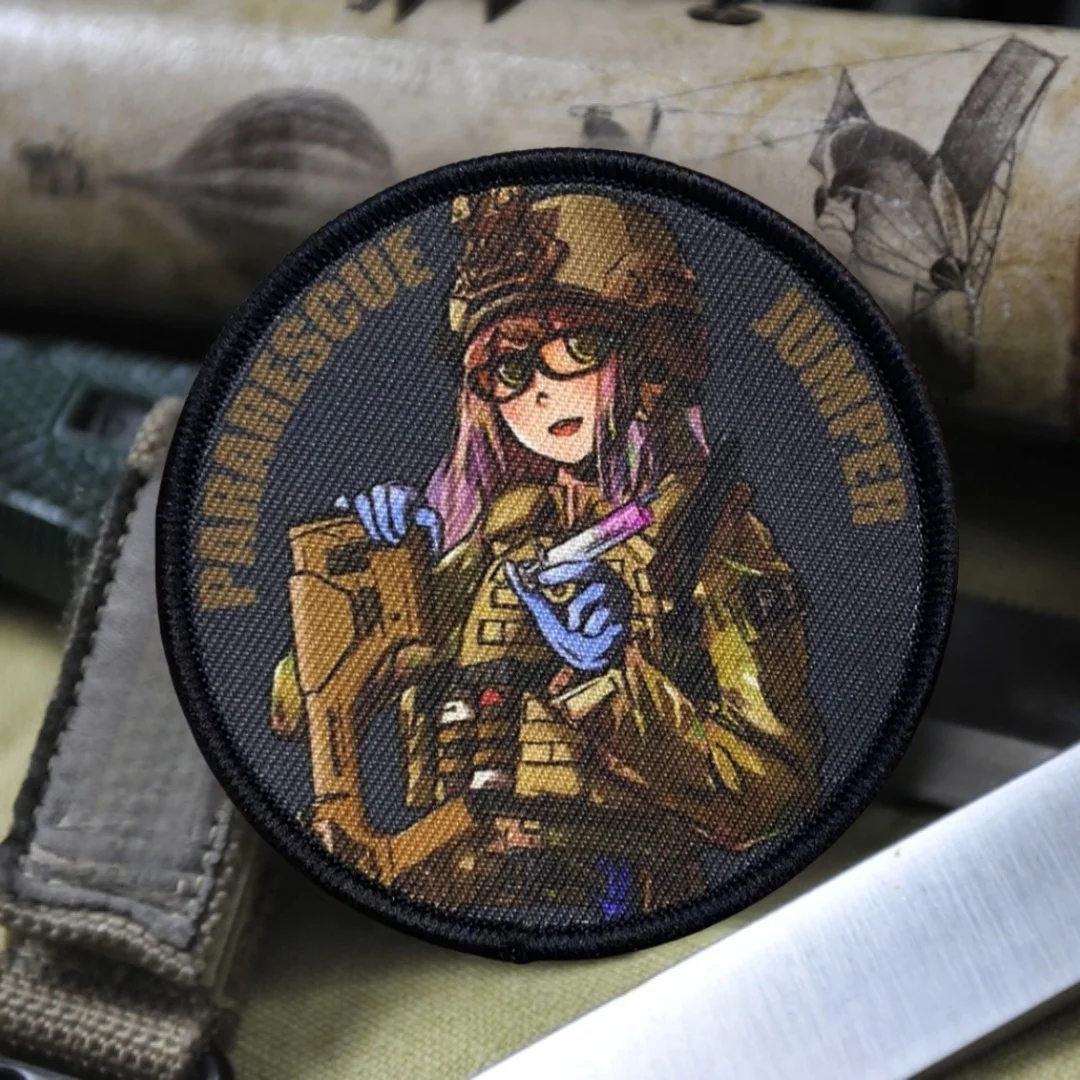 Parches de gancho y bucle impresos PARARESCUE JUMPER PJ, insignia de moral táctica para pegatinas decorativas en ropa de mochila - imagen 3
