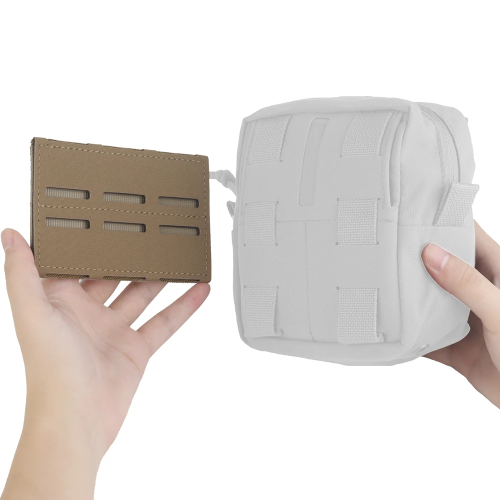 Placa de cubierta de cintura táctica, soporte de placa táctica de tres filas, accesorios universales para chaleco de extensión Molle - imagen 2