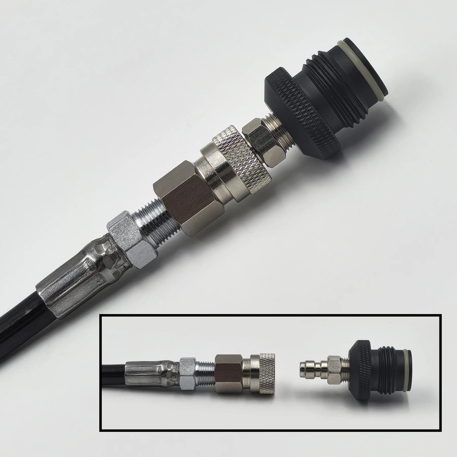 HPA Manguera remota 2,5m 3000PSI desconexión rápida 8mm - imagen 3