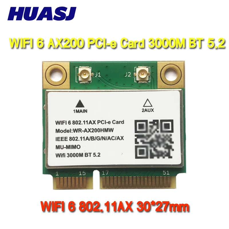 Huasj adaptador WiFi mini PCIe doble banda Bluetooth para PC