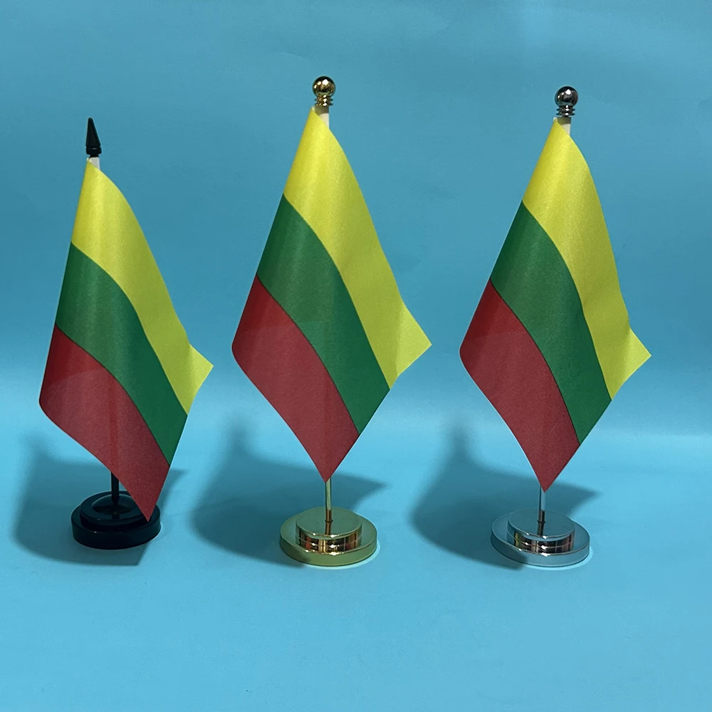 Bandera escritorio Lituania – Nacional para mesa o despacho - imagen 2