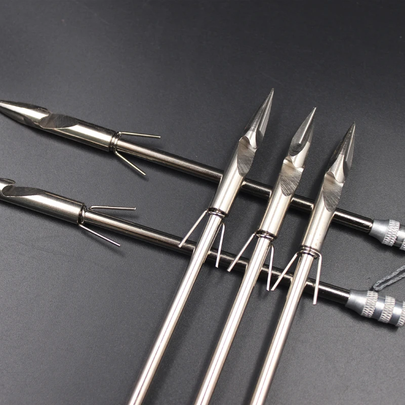 Tirachinas de tiro de cabeza redonda para caza al aire libre, herramienta de dardo de acero inoxidable de alta calidad, cordón de pesca, 1 unidad - imagen 5