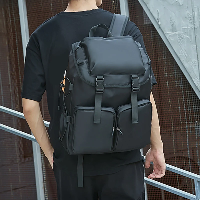 Mochila ligera de escalada para hombre, mochila de viaje para senderismo al aire libre, bolso de hombro para pesca, equipaje universitario grande, mochila escolar de fin de semana - imagen 3