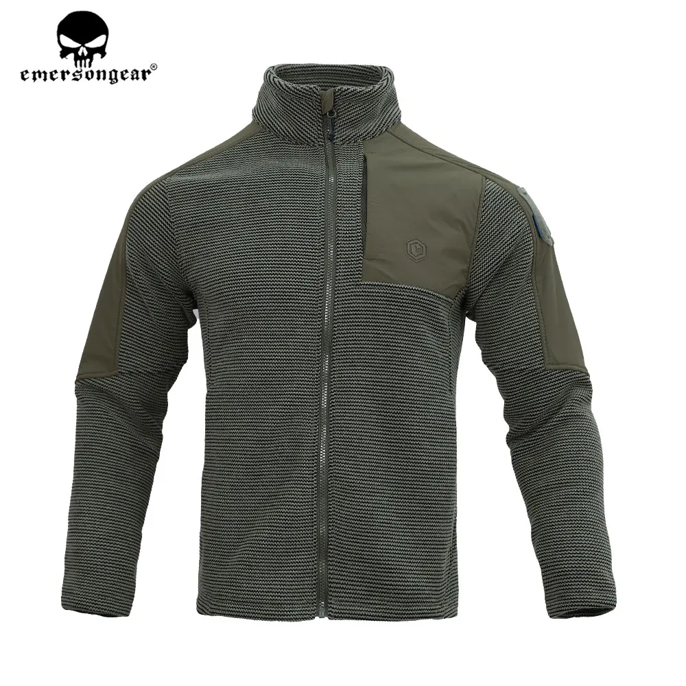 Emersongear-Chaqueta de lana de ante para hombre, cortavientos con cremallera, abrigo cálido para caza, senderismo, prendas de vestir, EMB9593 - imagen 3
