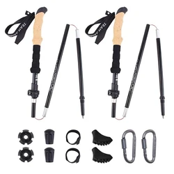Bastones trekking aluminio – Telescópicos ultraligeros plegables